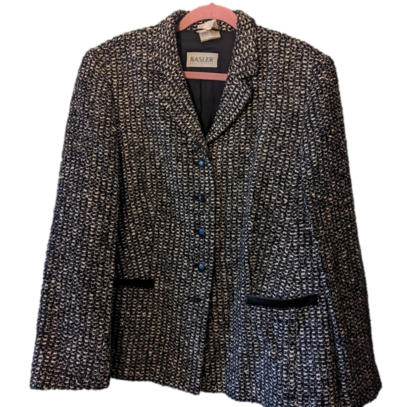 Basler Jackets & Blazers - Basler wool blend houndstooth blazer